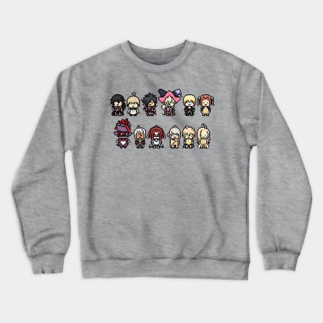 Berseria Cast Pixel Art Crewneck Sweatshirt by Tatsu_chan